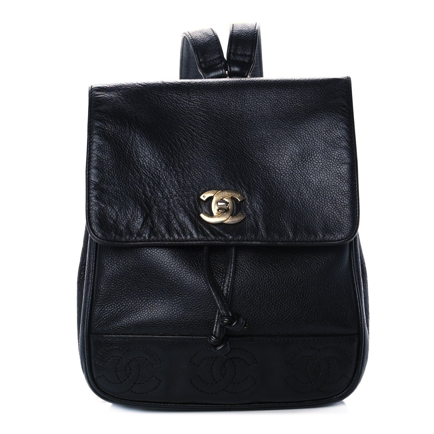 Chanel Caviar CC Backpack Black 1 of 12