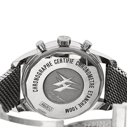 Breitling Stainless Steel 46mm Transocean Unitime Chronograph Automatic Watch Black AB0510 4 of 4