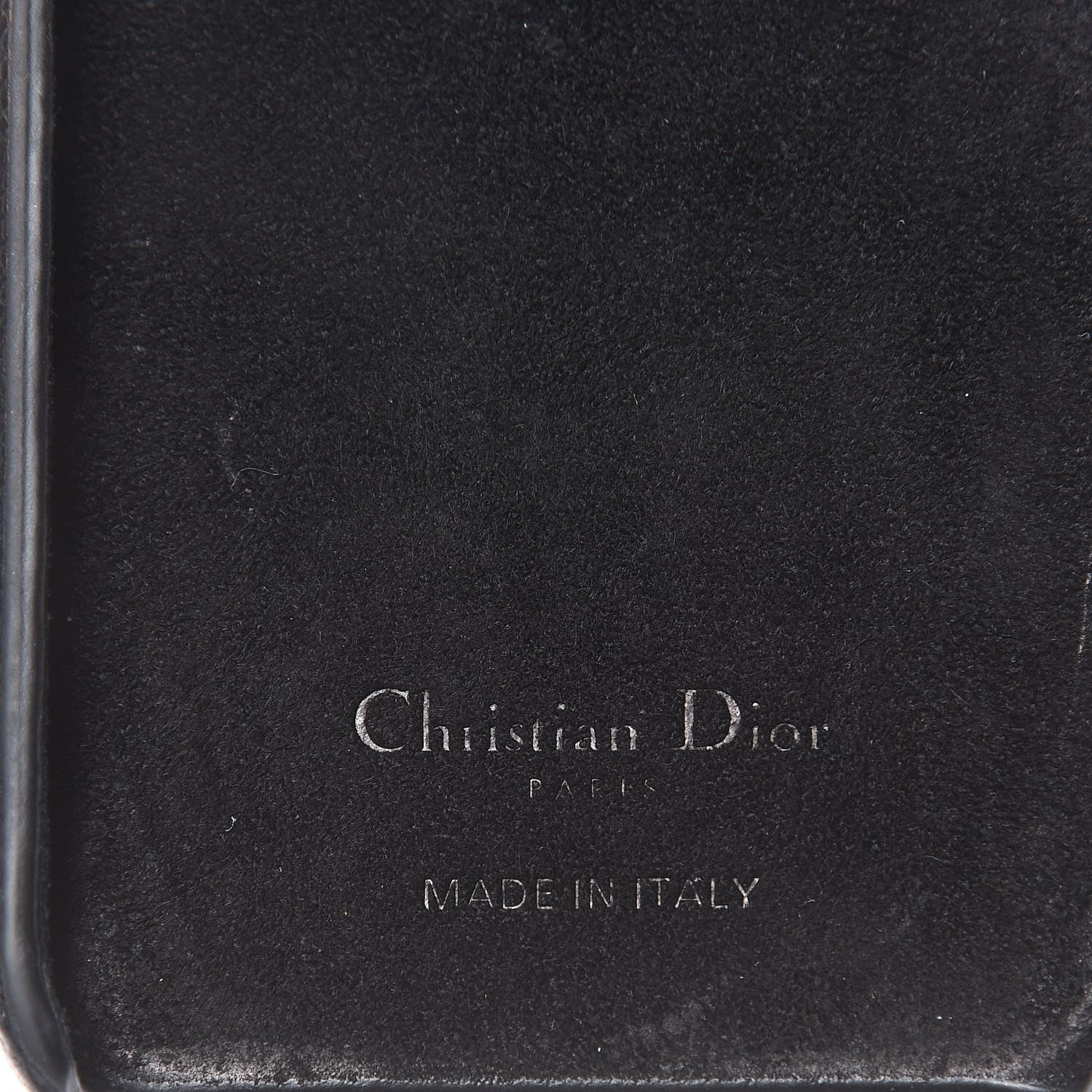 Christian Dior Grained Calfskin Saddle iPhone X Case Black 5 of 9