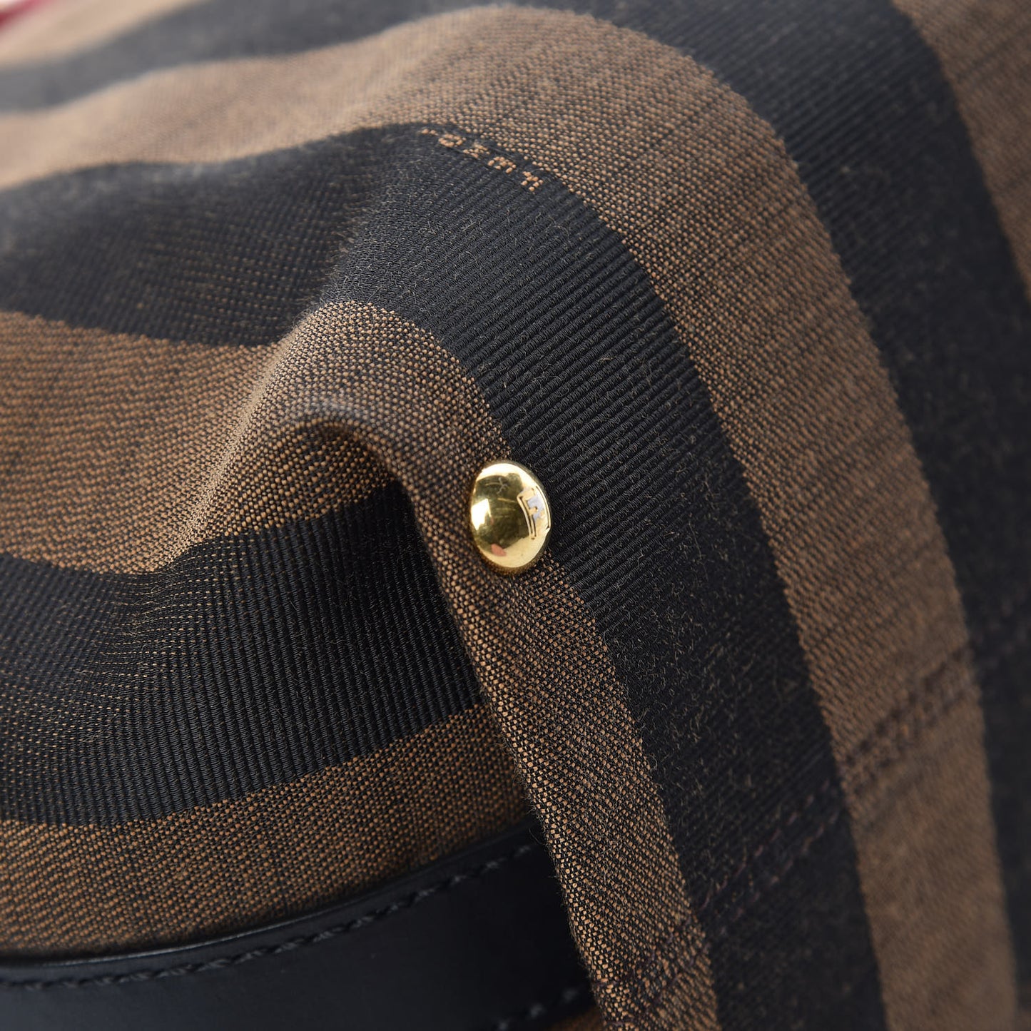 Pequin Cuoio Vegetale Shoulder Tote Tobacco Black Cuoio