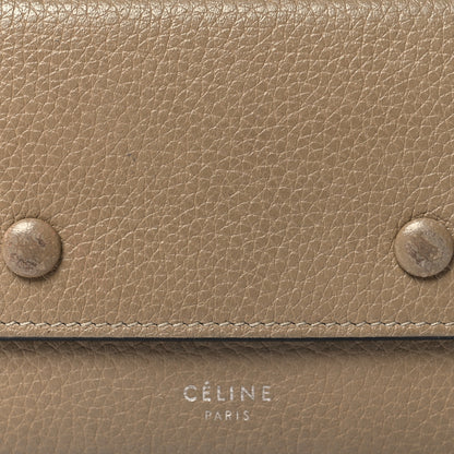 Celine Drummed Calfskin Small Multifunction Folded Wallet Dune 9 of 10