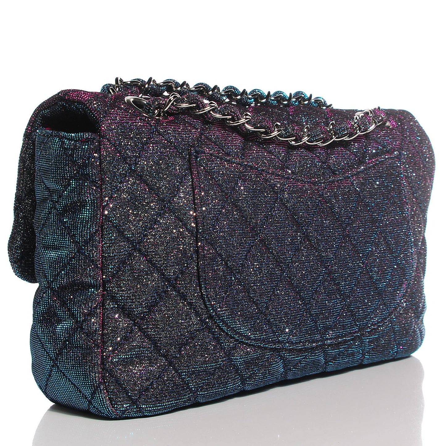 Iridescent Glitter Fabric Jumbo Single Flap Multicolor