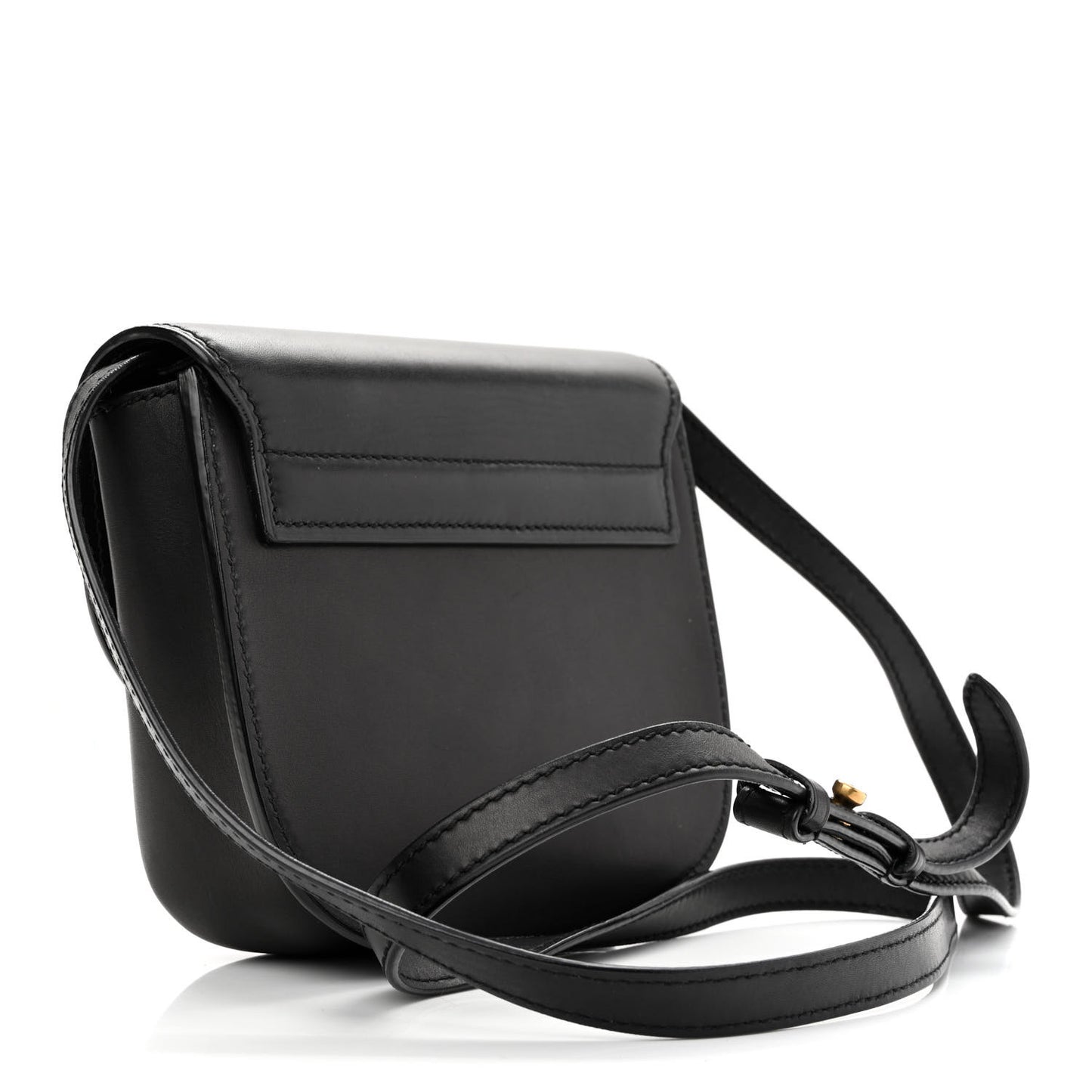 Smooth Calfskin Classic Monogram Small Kaia Satchel Black