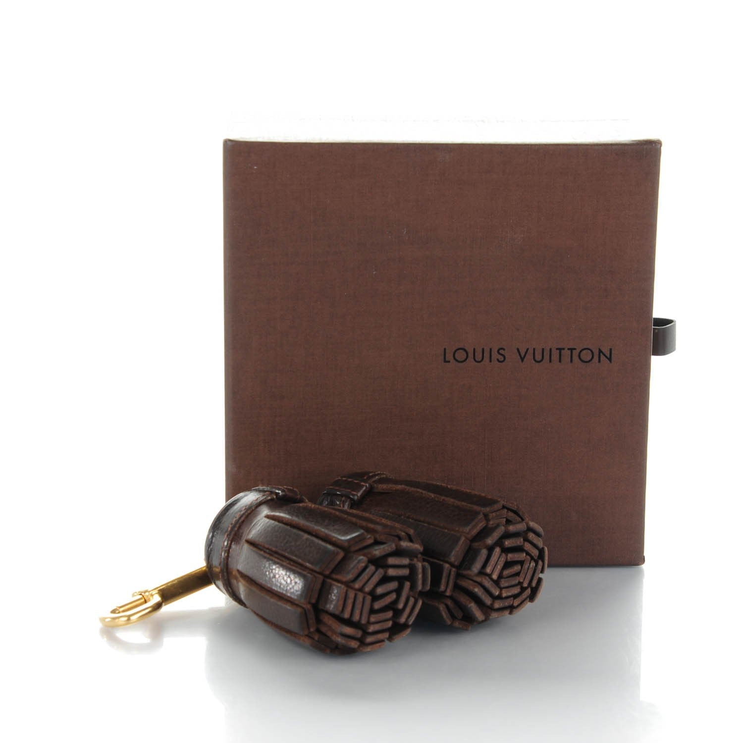 Louis Vuitton Calfskin Circus Bag Charm Marron 4 of 4