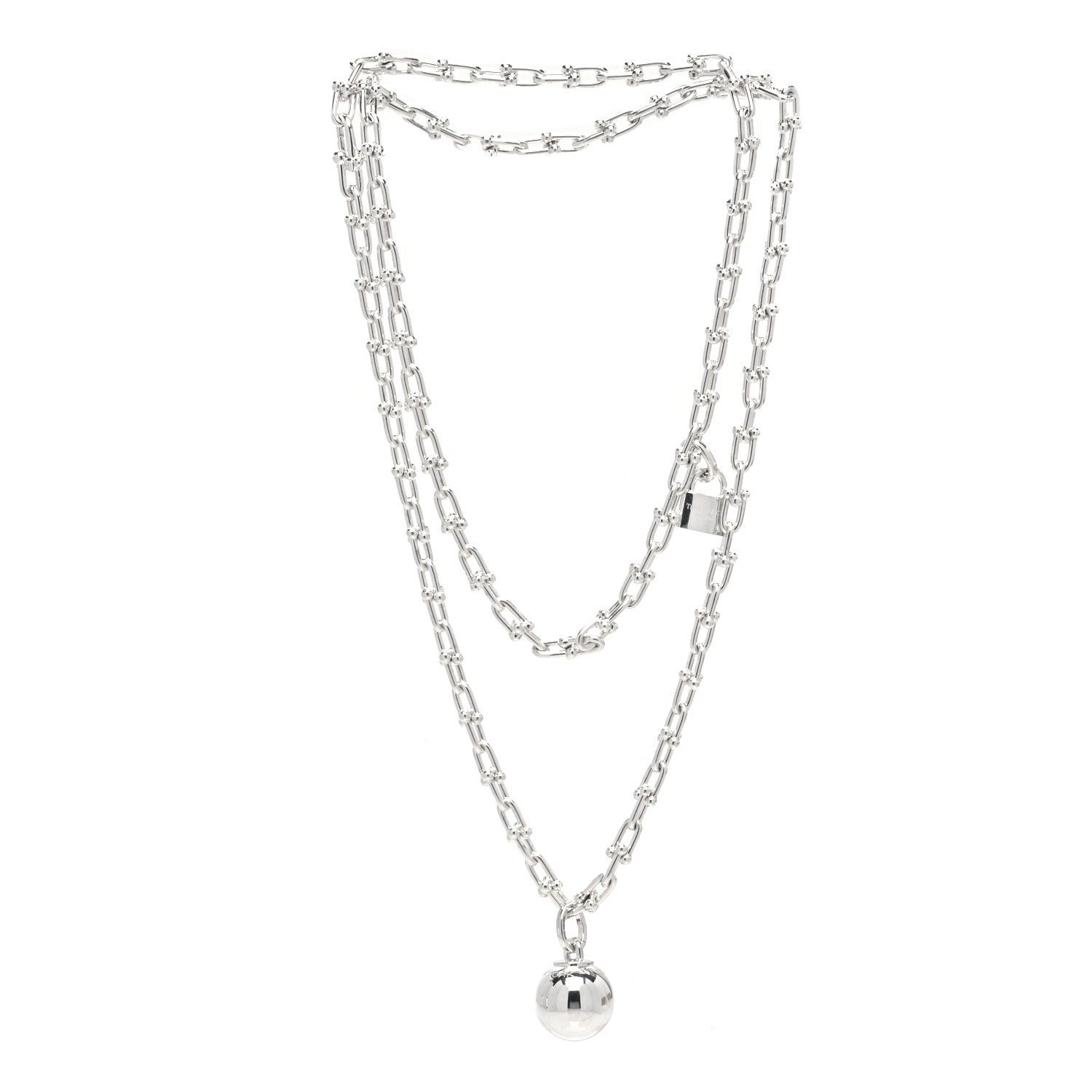 Tiffany Sterling Silver HardWear Wrap Necklace 3 of 6