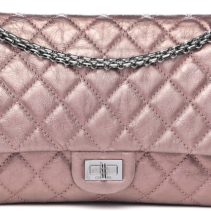 Chanel Metallic Aged Calfskin Quilted 2.55 Reissue 226 Flap Rose Fonce 13 of 13