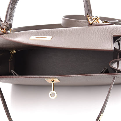 Hermes Epsom Kelly Sellier 25 Etain 5 of 40