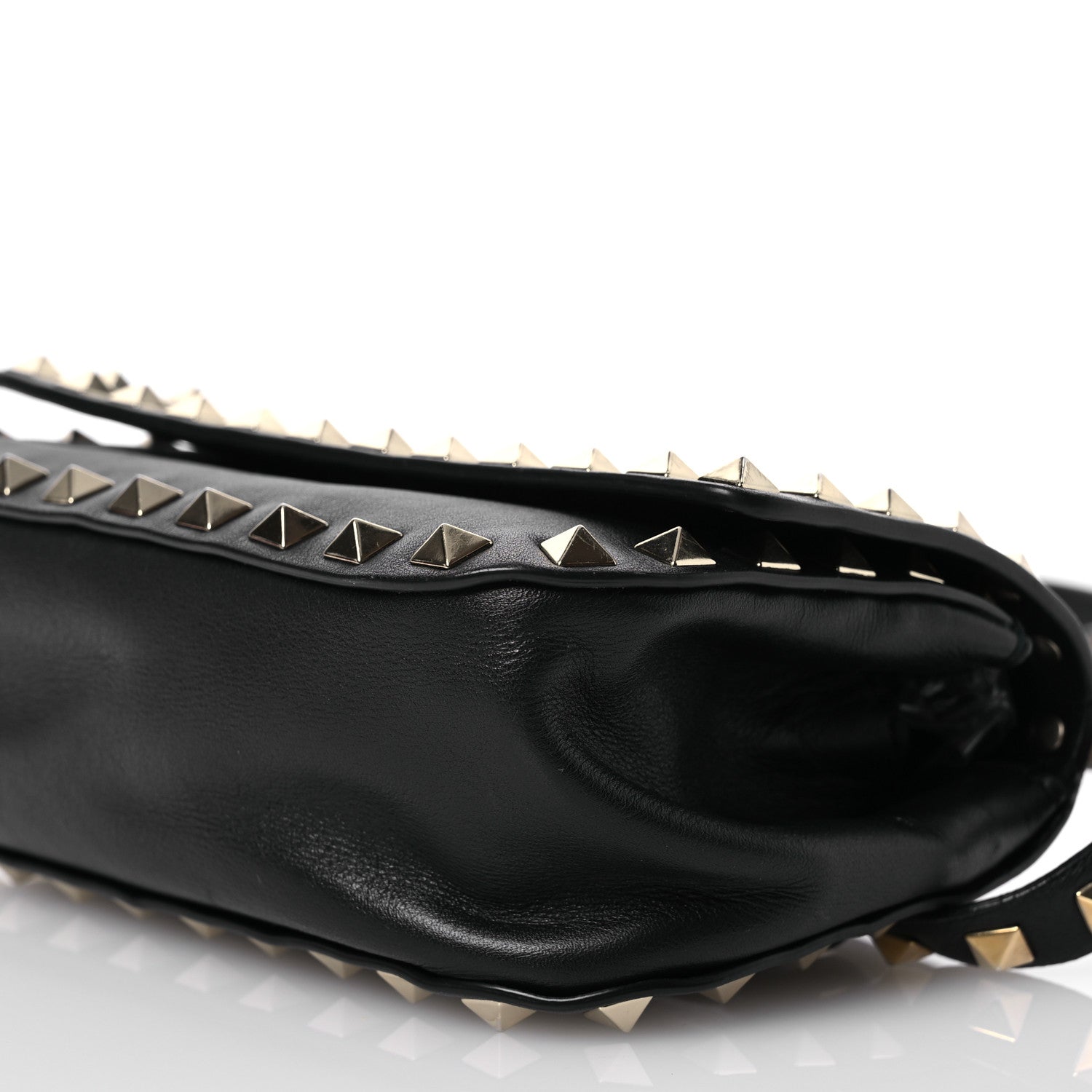 Valentino Garavani Calfskin Rockstud Belt Bag Black 10 of 13