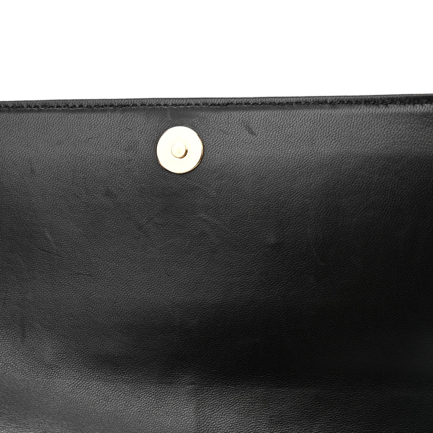 Chanel Lambskin Quilted CC Chocolate Bar Flap Black 14 of 15