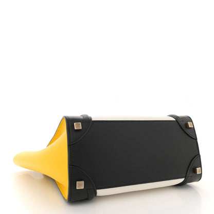 Celine Baby Grained Calfskin Nubuck Micro Tri-Color Luggage Desert 4 of 13