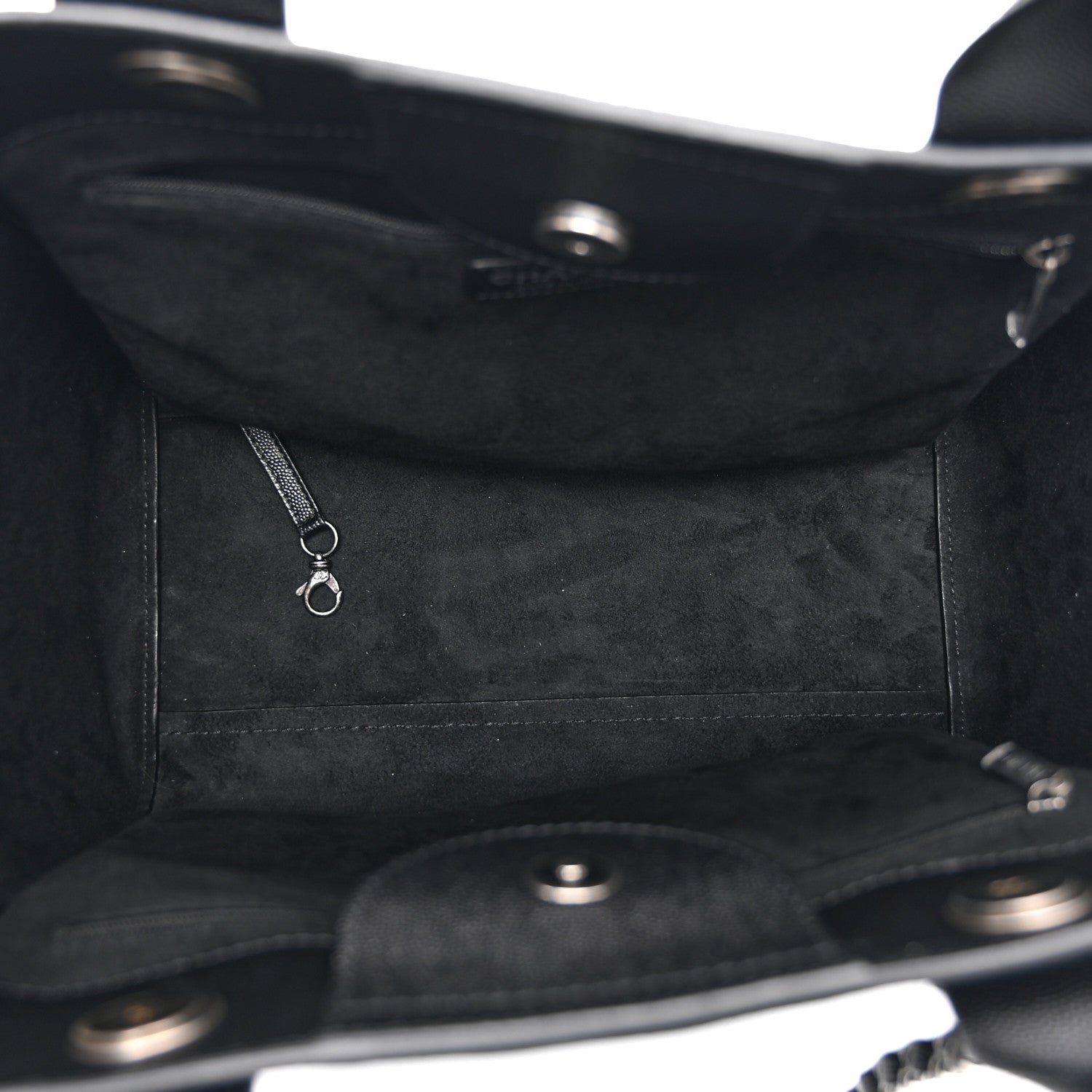 Chanel Caviar Small Studded Deauville Tote Black 5 of 10