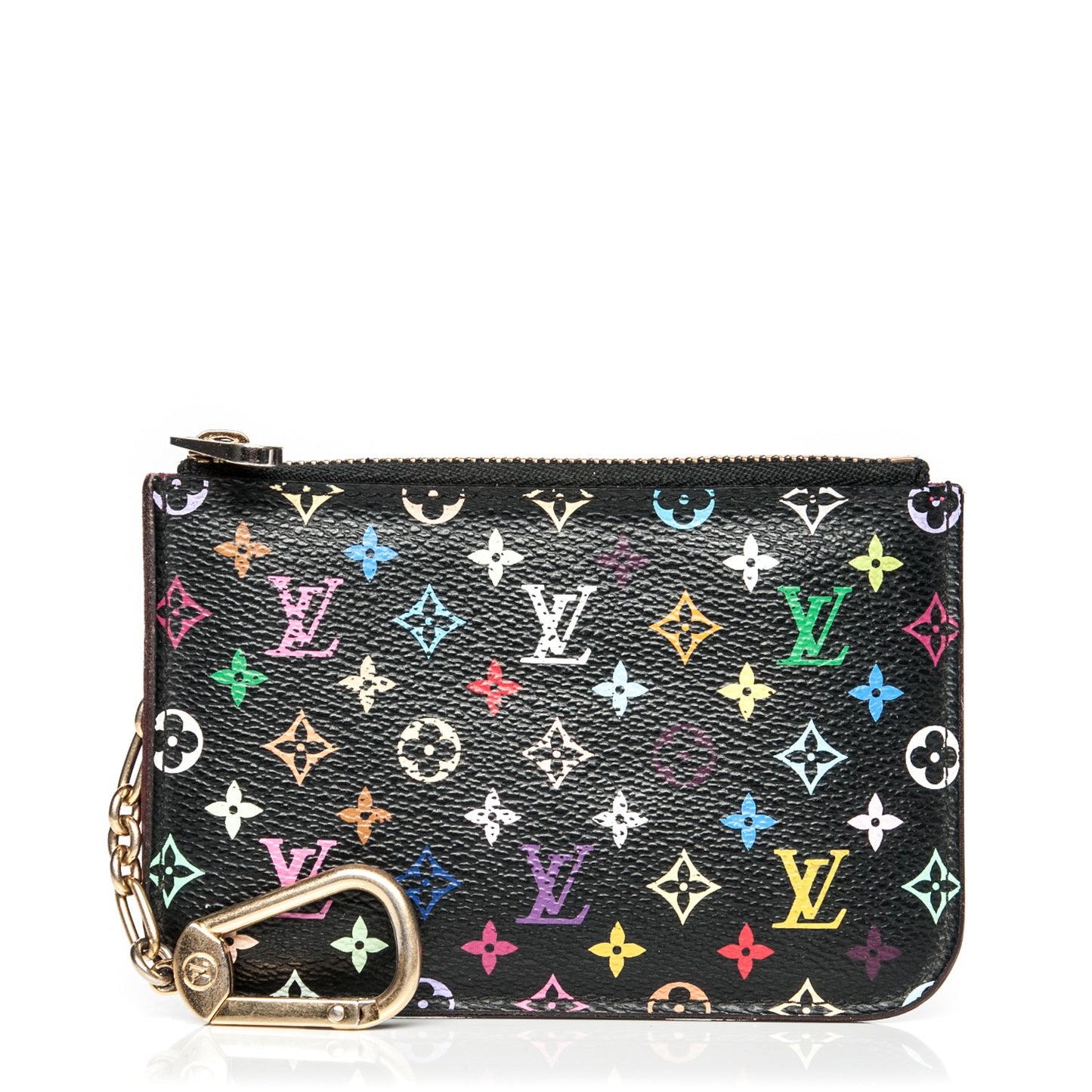 Monogram Multicolor Key Pouch Black Grenade