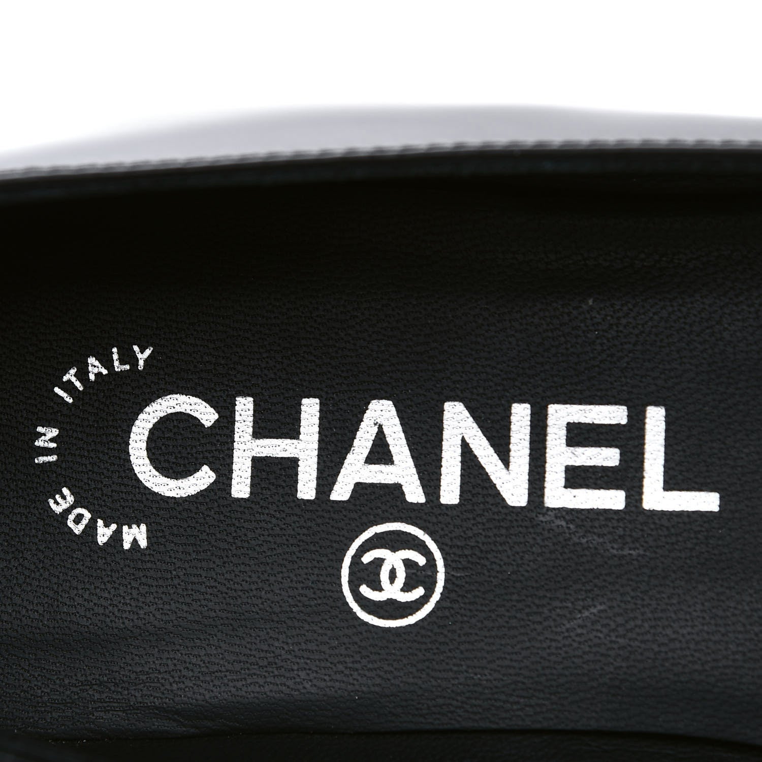 Chanel Patent Cap Toe Ballerina Flats 36.5 Black White 7 of 10