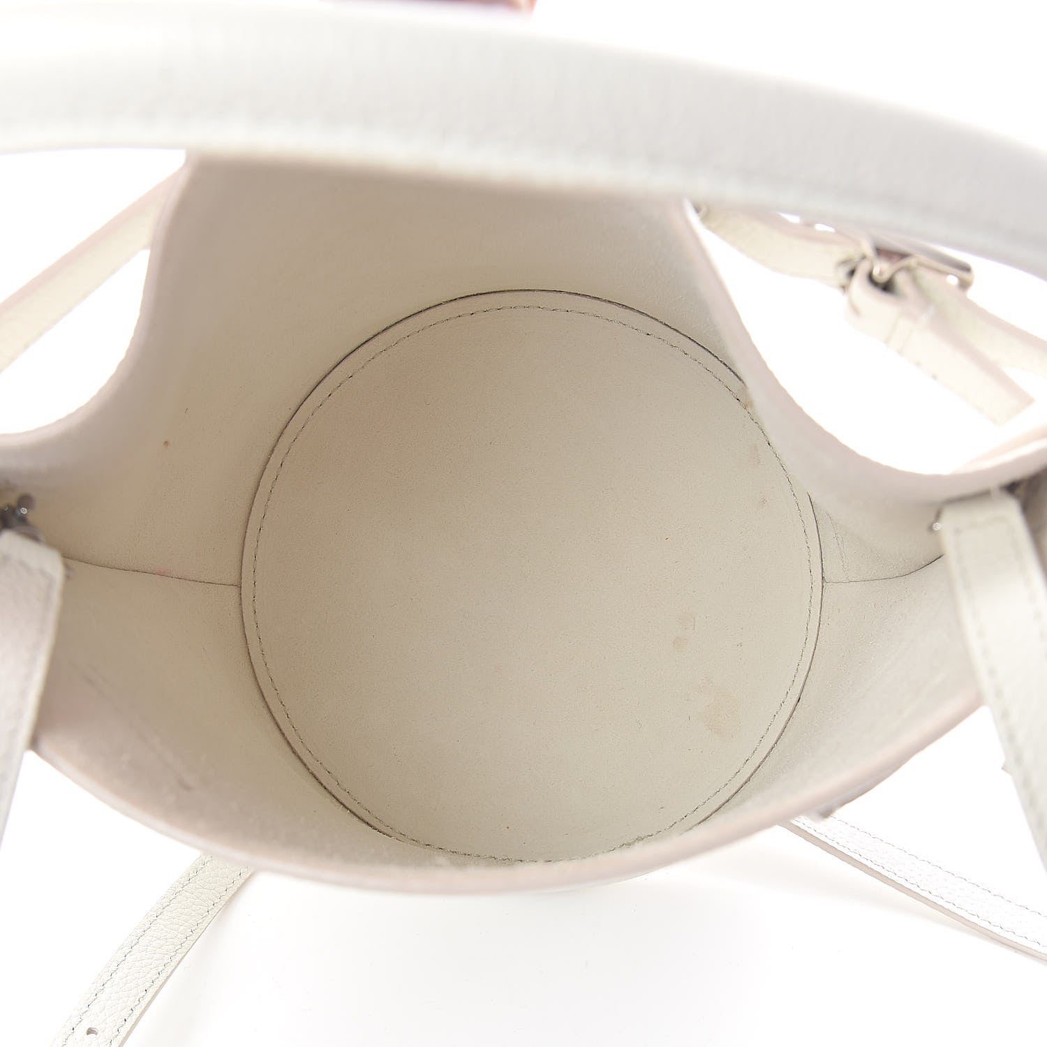 Celine Supple Grained Calfskin Nano Big Bag Bucket White 5 of 9