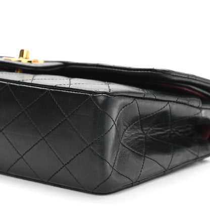 Chanel Lambskin Quilted Medium Double Flap Black 11 of 14