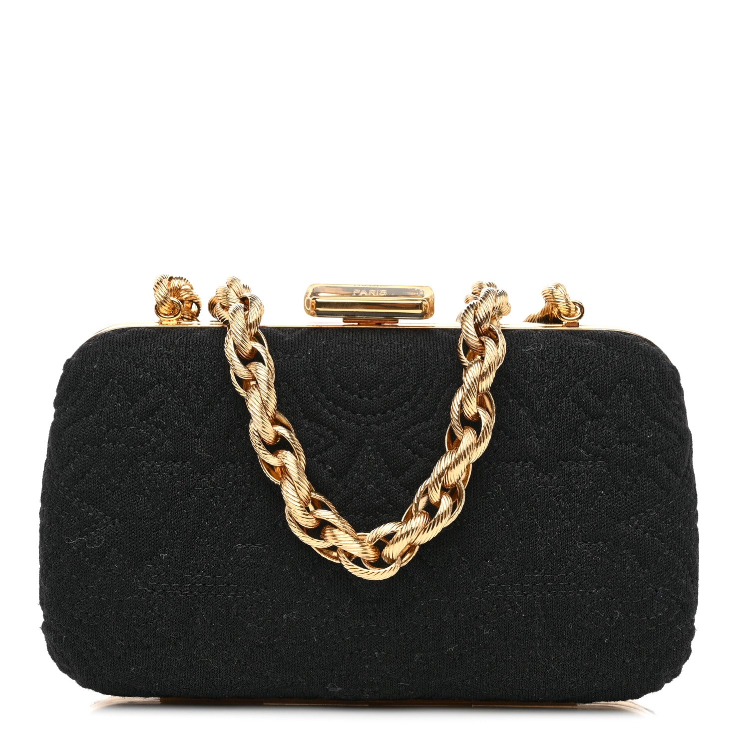 Louis Vuitton Jersey Monogram Motard Minaudiere Clutch Black 1 of 8