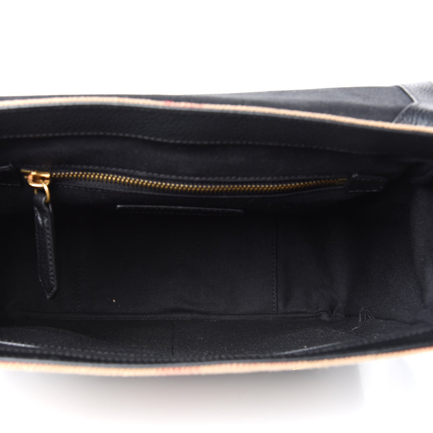 Burberry Canvas Mega Check Large Baildon Messenger Bag Black 6 of 10