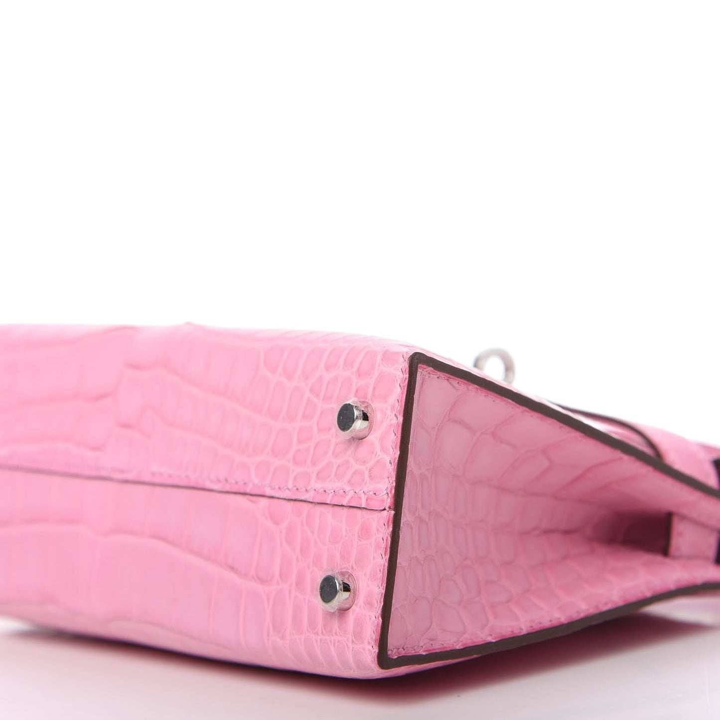 Matte Alligator Mini Kelly Sellier 20 5P Pink