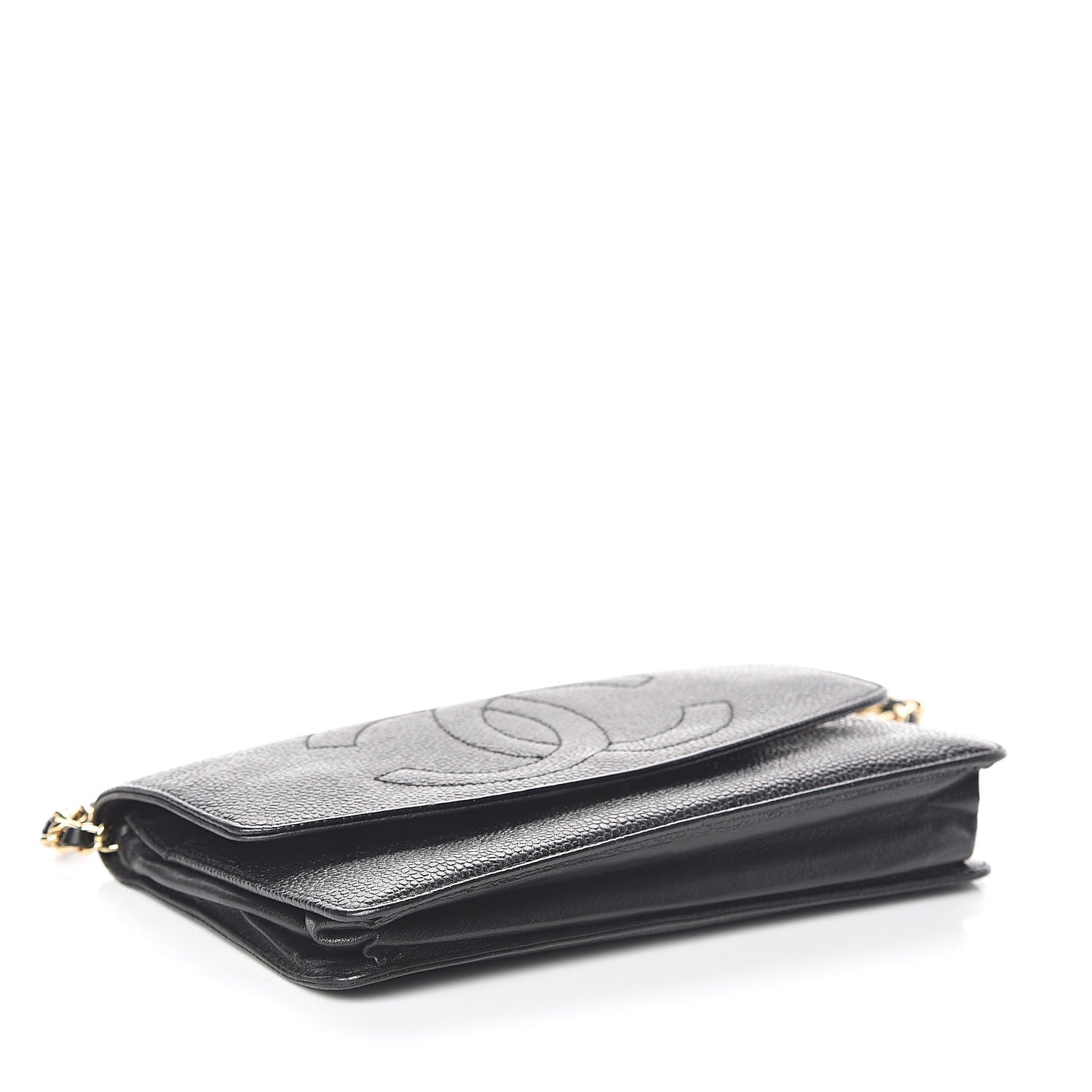 Chanel Caviar Timeless CC Wallet On Chain WOC Black 4 of 10