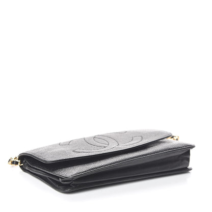 Chanel Caviar Timeless CC Wallet On Chain WOC Black 4 of 10