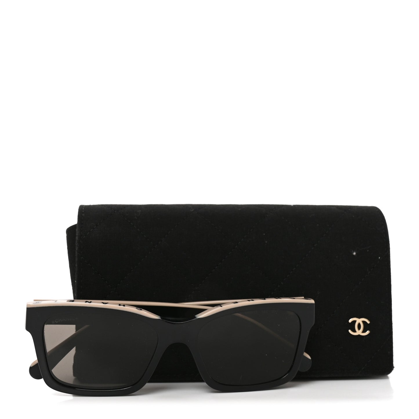 Acetate Square Sunglasses 5417-A Black