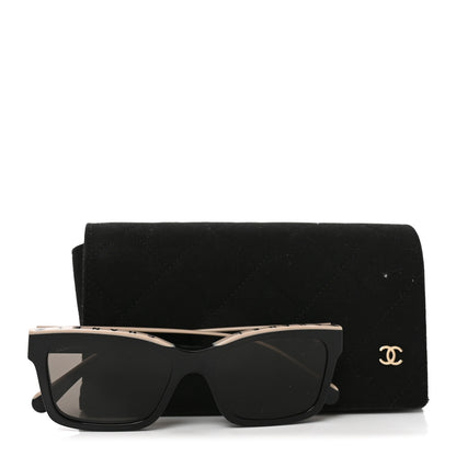 Chanel Acetate Square Sunglasses 5417-A Black 7 of 7