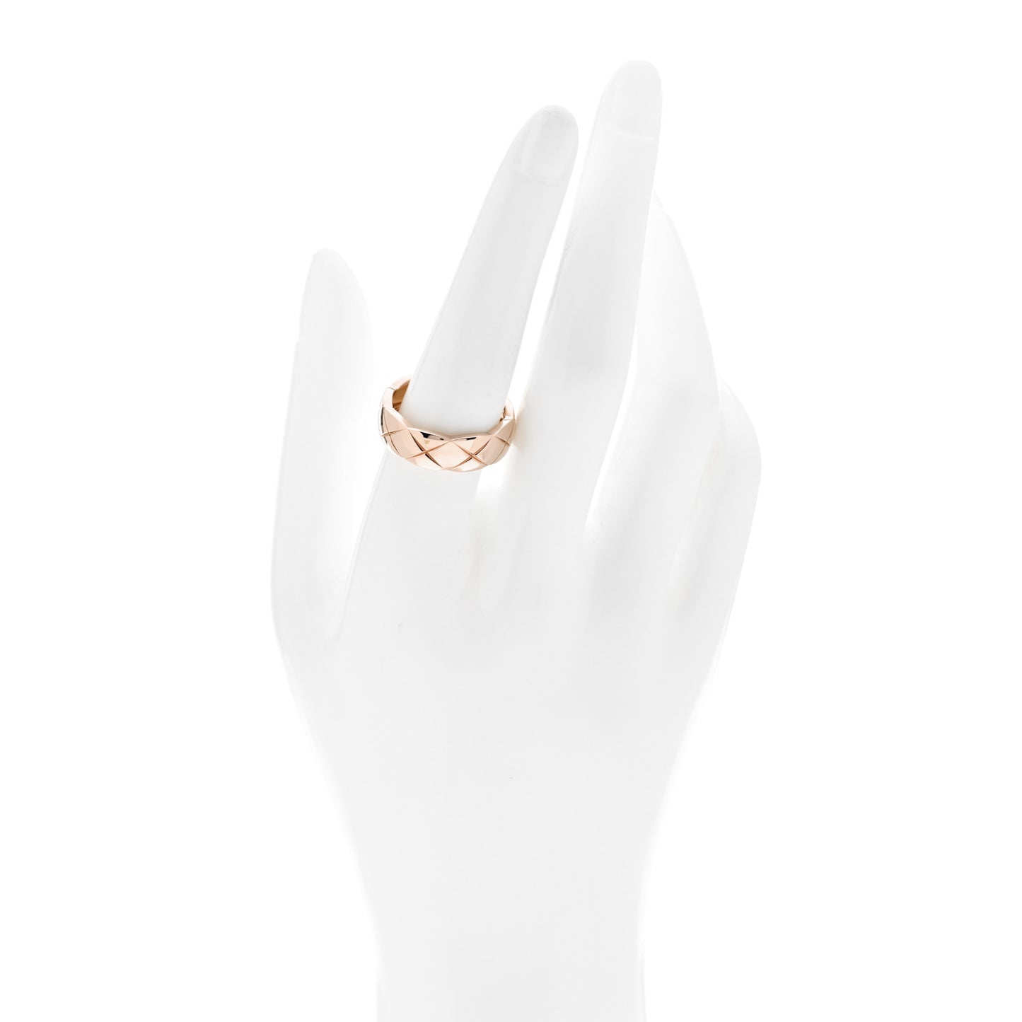 18K Beige Gold Small Coco Crush Ring 58 8.5