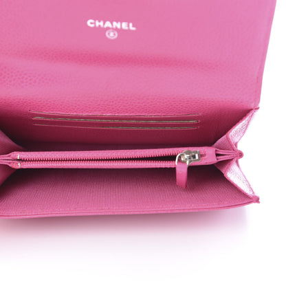 Chanel Caviar Quilted Small Flap Wallet Pink 5 of 8