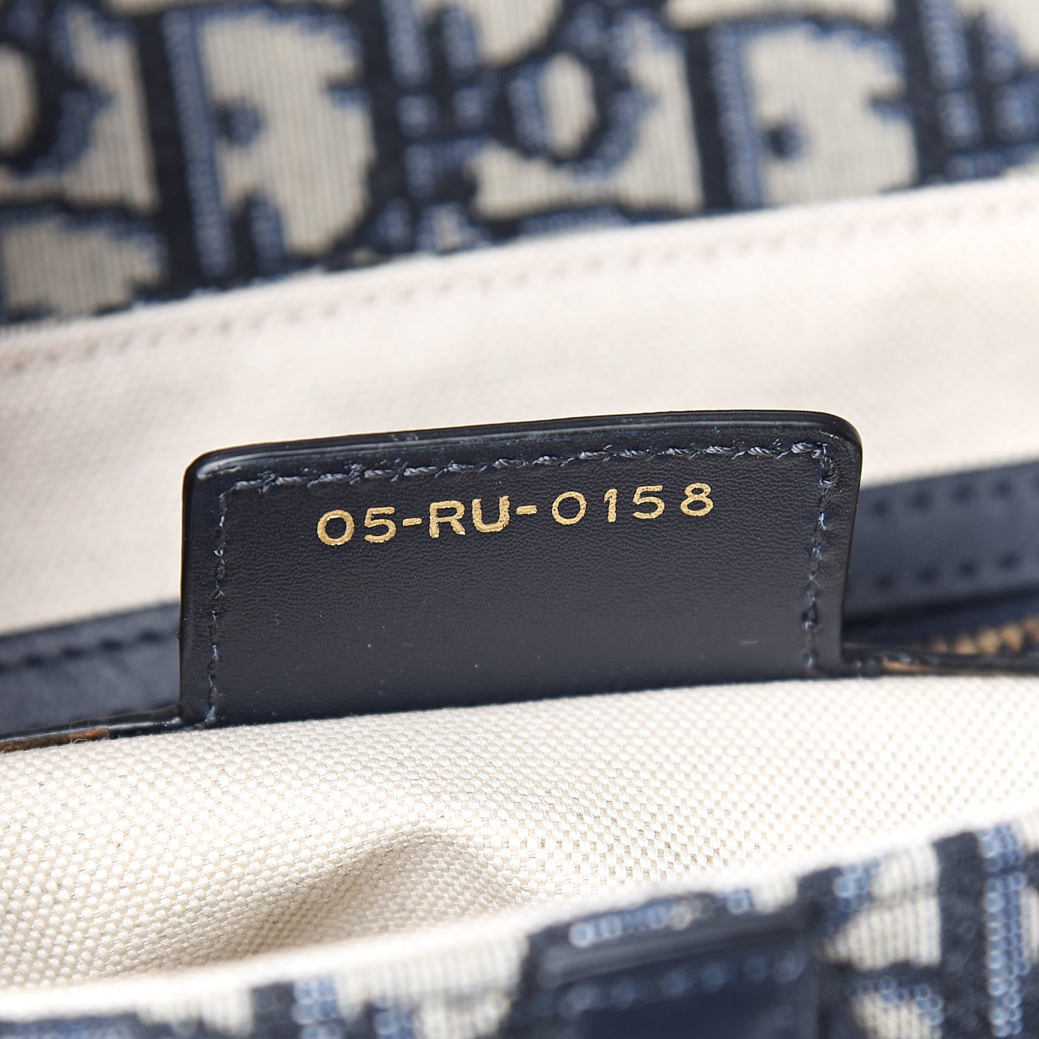 Christian Dior Oblique Saddle Bag Blue 7 of 10