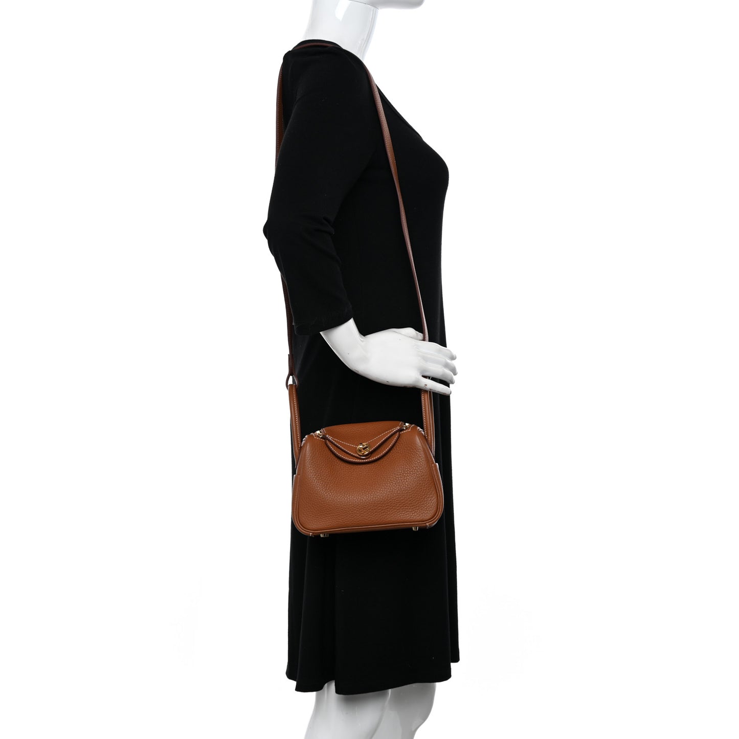 Taurillon Clemence Mini Lindy 20 Gold