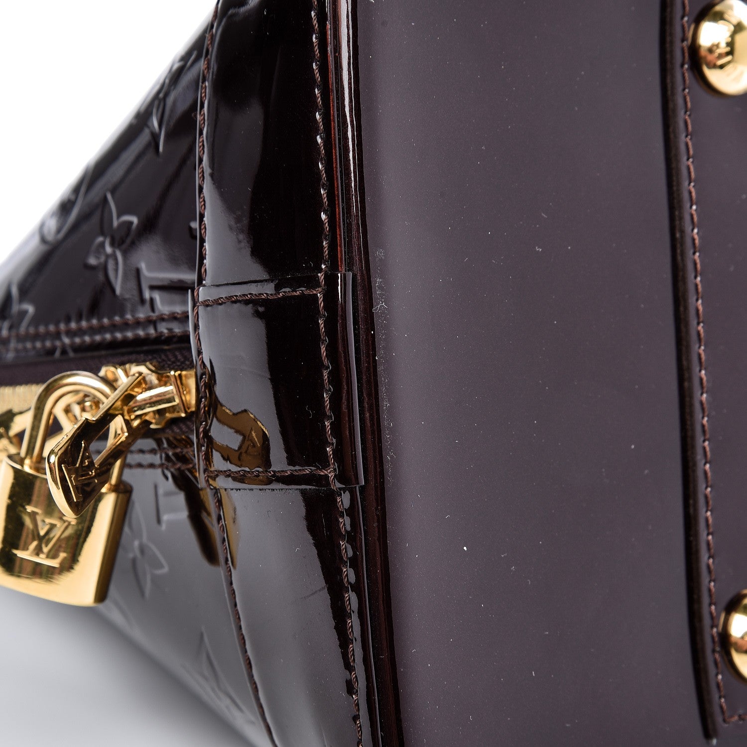 Louis Vuitton Vernis Alma GM Amarante 11 of 12