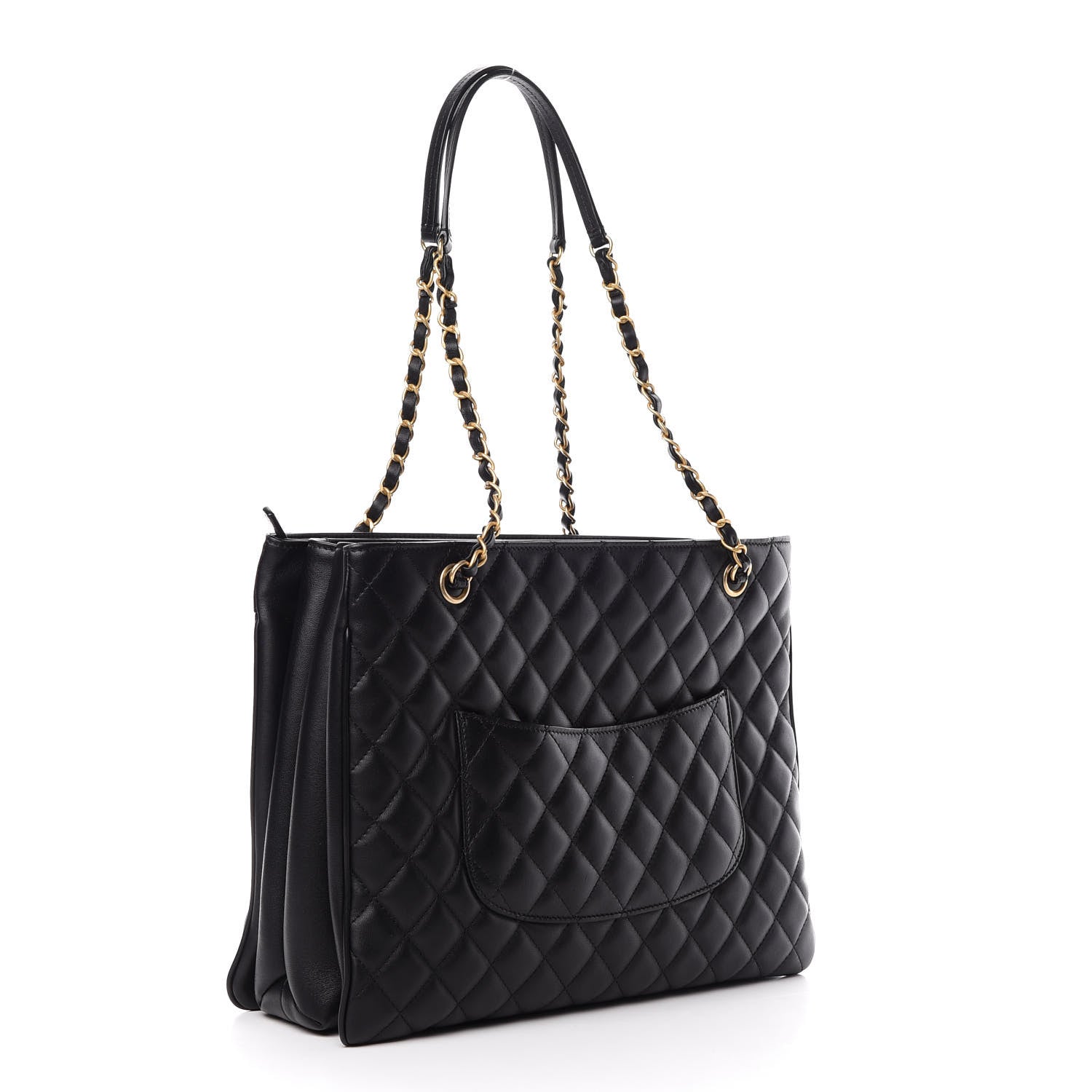 Chanel Calfskin Quilted Medium Tote Black 3 of 10