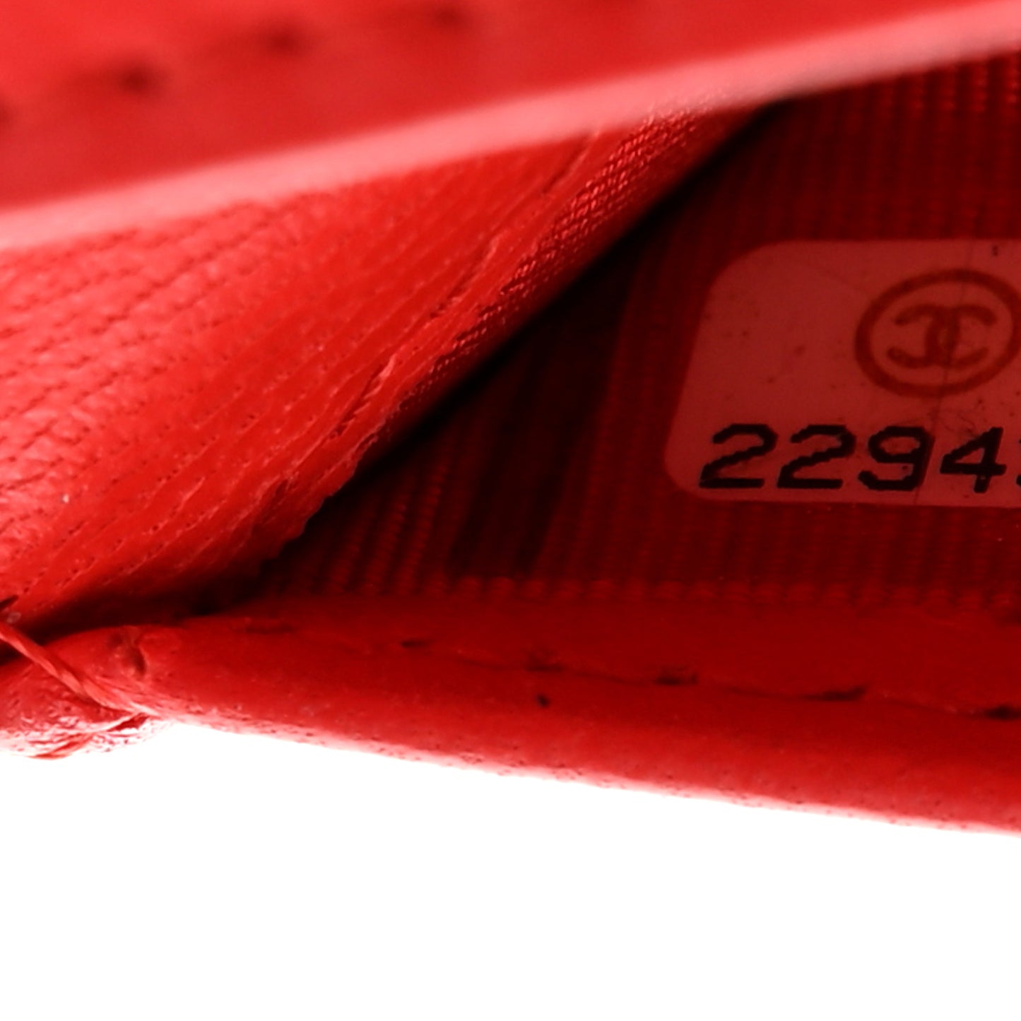 Lambskin Quilted Card Holder Wallet Red