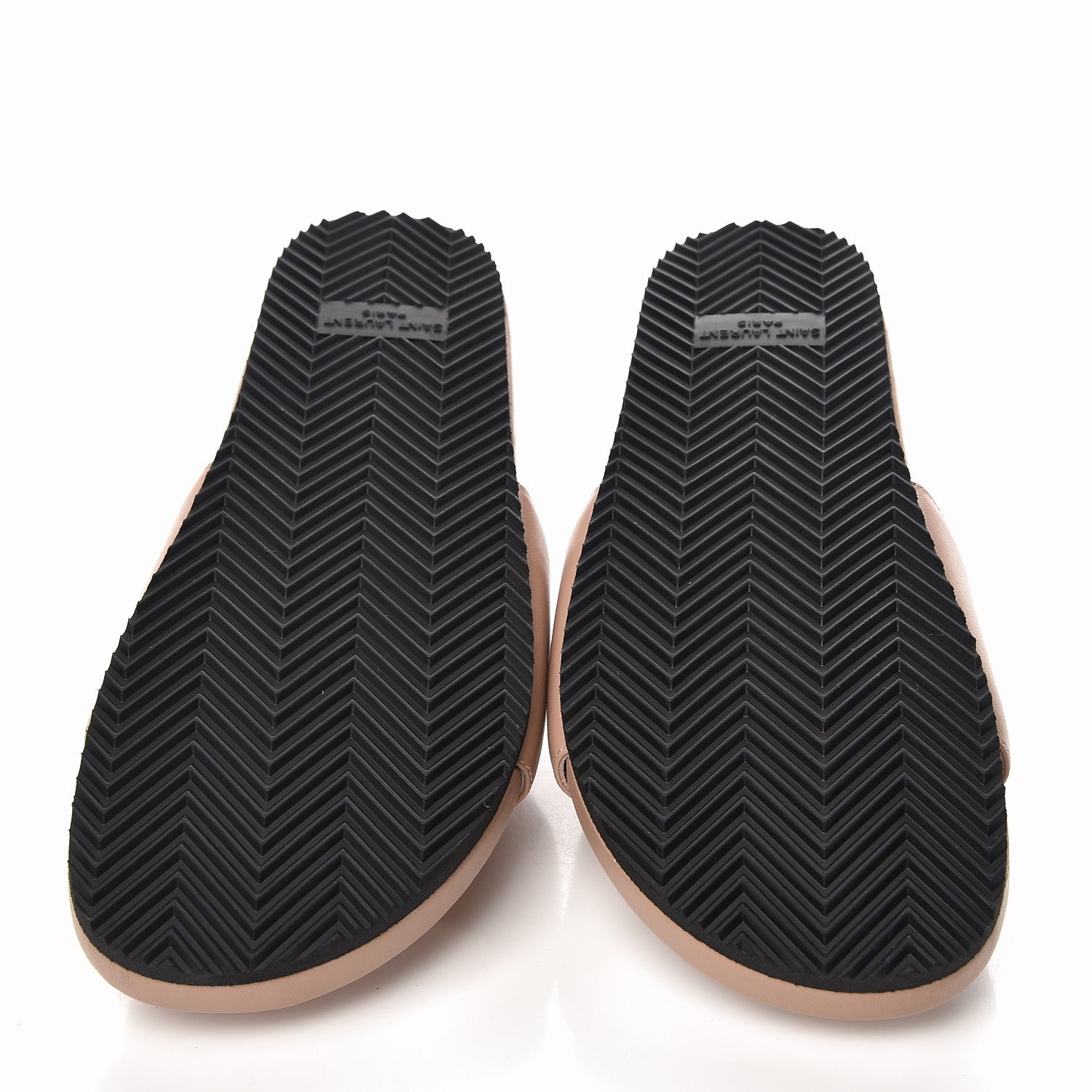 Saint Laurent Lambskin Joan Slide Sandals 39 Nude 5 of 10