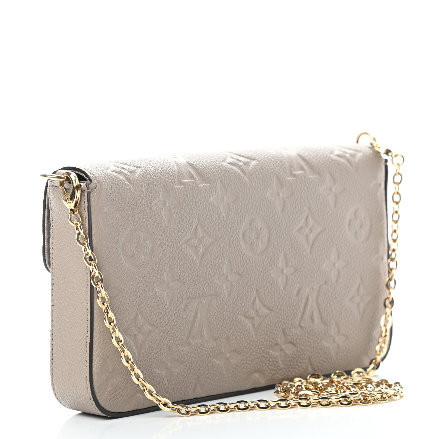 Louis Vuitton Empreinte Pochette Felicie Chain Wallet Tourterelle 4 of 11