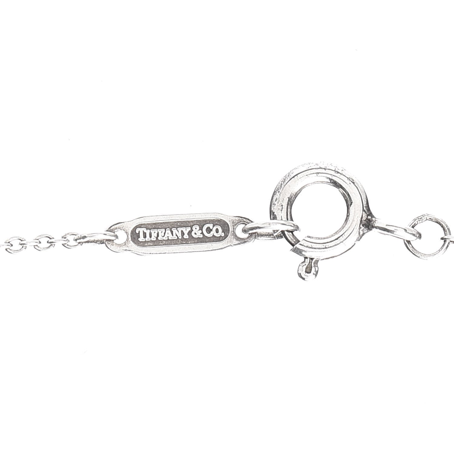 Tiffany Sterling Silver Medium Atlas Open Pendant Necklace 4 of 6