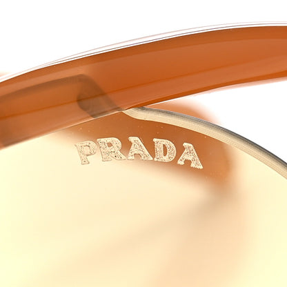 Prada Acetate Rimless Sunglasses SPR A24 Brown 7 of 8