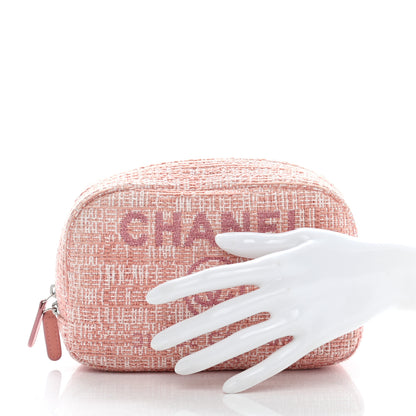 Chanel Canvas Small Deauville Case Pink 2 of 8