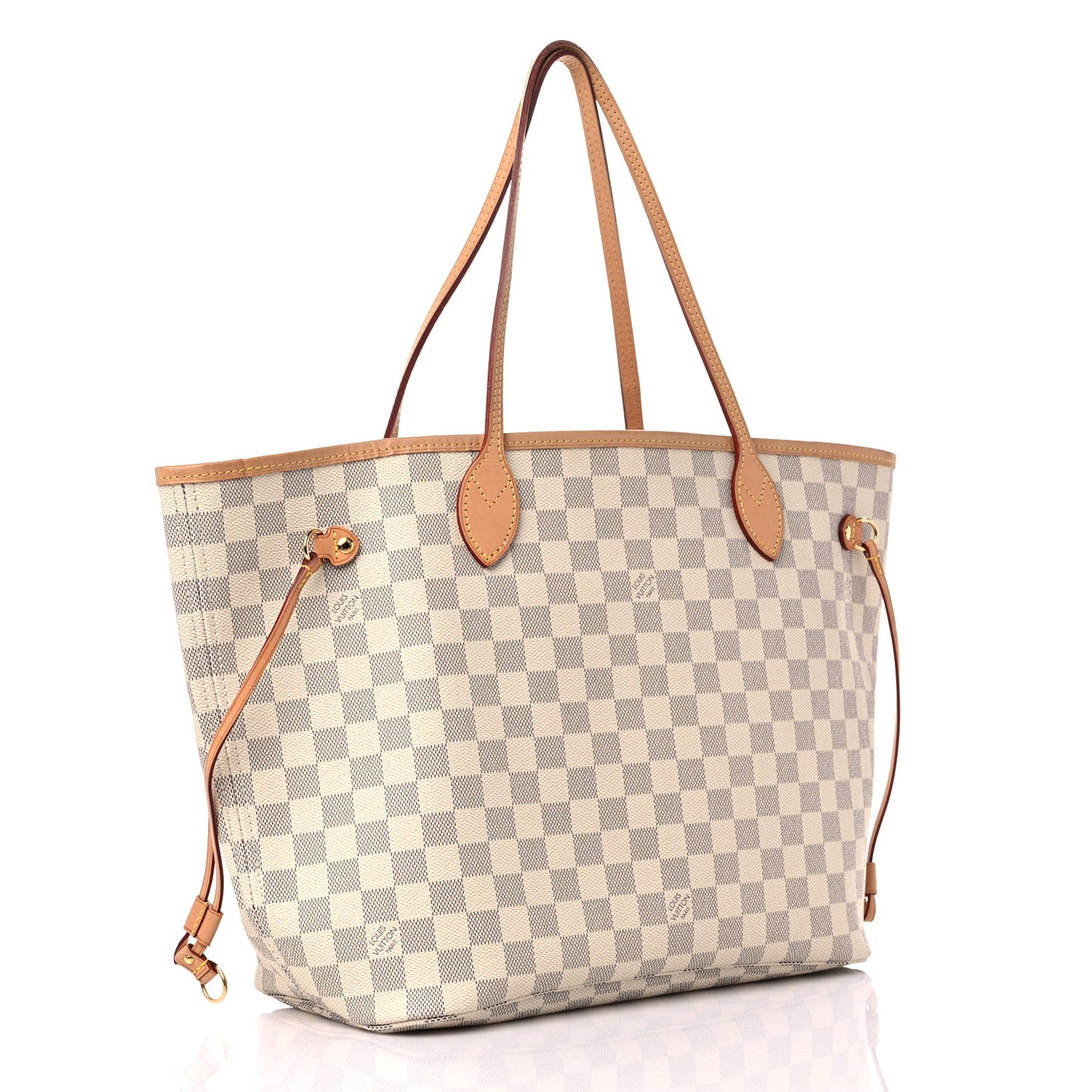 Damier Azur Neo Neverfull MM Rose Ballerine