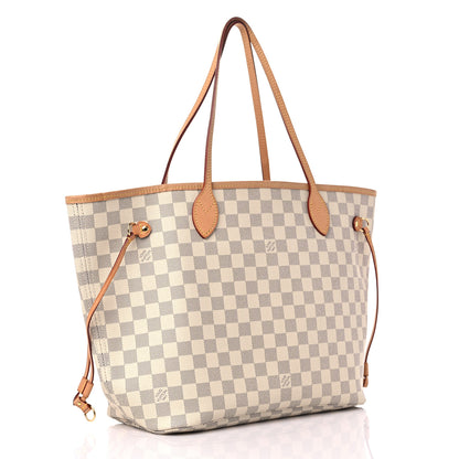 Louis Vuitton Damier Azur Neo Neverfull MM Rose Ballerine 4 of 13