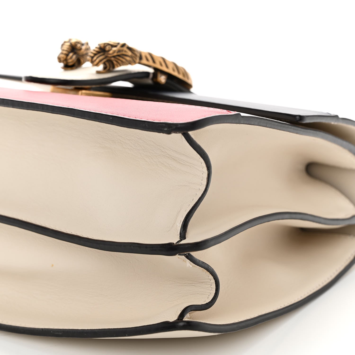 Gucci Calfskin Bamboo Web Medium Dionysus Top Handle Bag White Blue Hibiscus Red 10 of 11