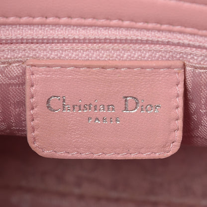 Christian Dior Lambskin Cannage Mini Lady Dior Rose Clair 9 of 19