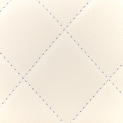 Chanel Caviar Quilted Small Twist Your Buttons Flap White 8 of 12