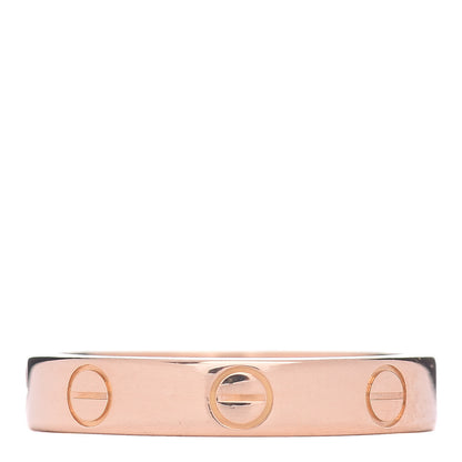 Cartier 18K Pink Gold 3.5mm LOVE Wedding Band Ring 53 6.25 3 of 4