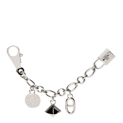 Hermes Palladium Olga Bag Charm Silver 1 of 5
