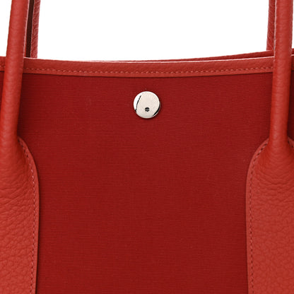 Hermes Toile Negonda Garden Party Tote 36 MM Rouge Piment 9 of 10