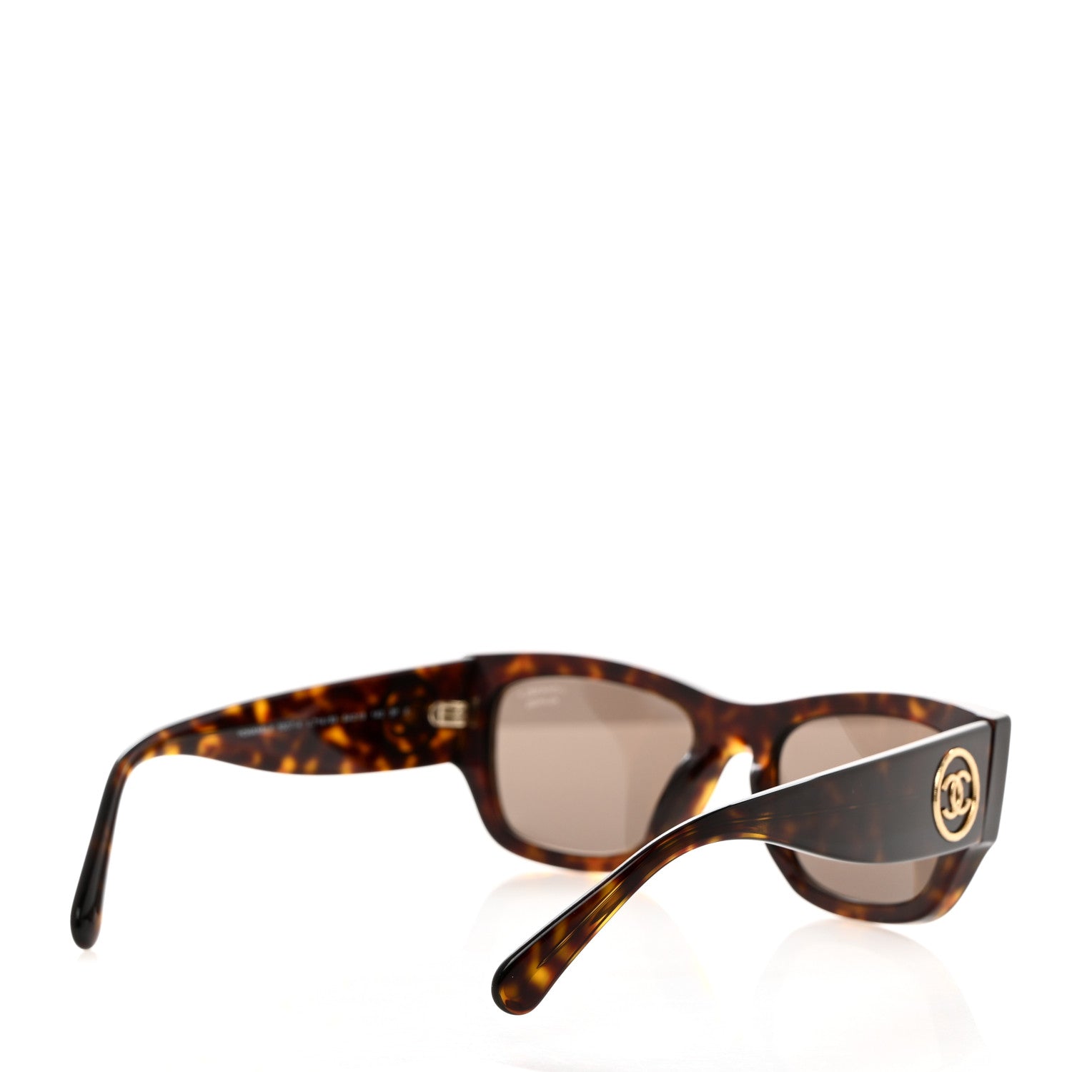 Chanel Acetate Rectangle Sunglasses 5507-A Tortoise 4 of 8