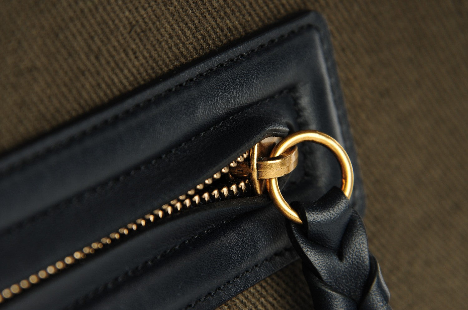 Celine Cotton Canvas Medium Phantom Luggage Olive 8 of 8