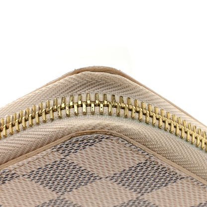 Louis Vuitton Damier Azur Clemence Wallet Rose Ballerine 8 of 10