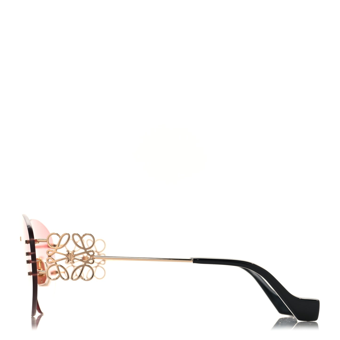 Metal Anagram Sunglasses LW40048U Gold Pink